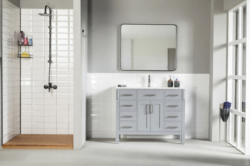 Fawna Wood Grey Bathroom Vanity Grey 2