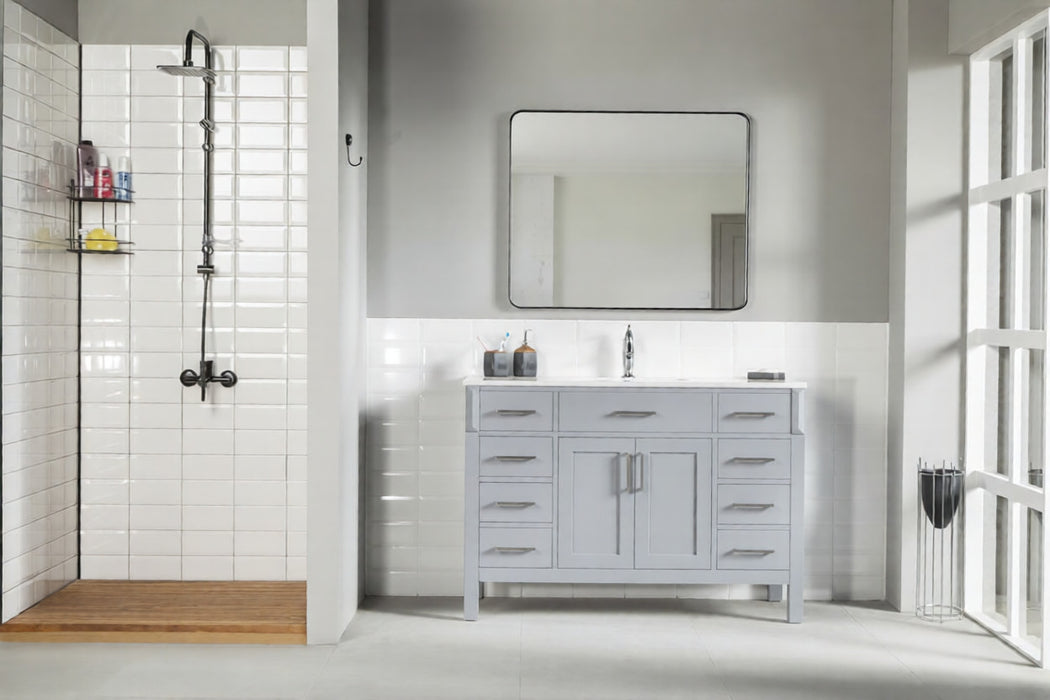 Fawna Wood Grey Bathroom Vanity Grey 2