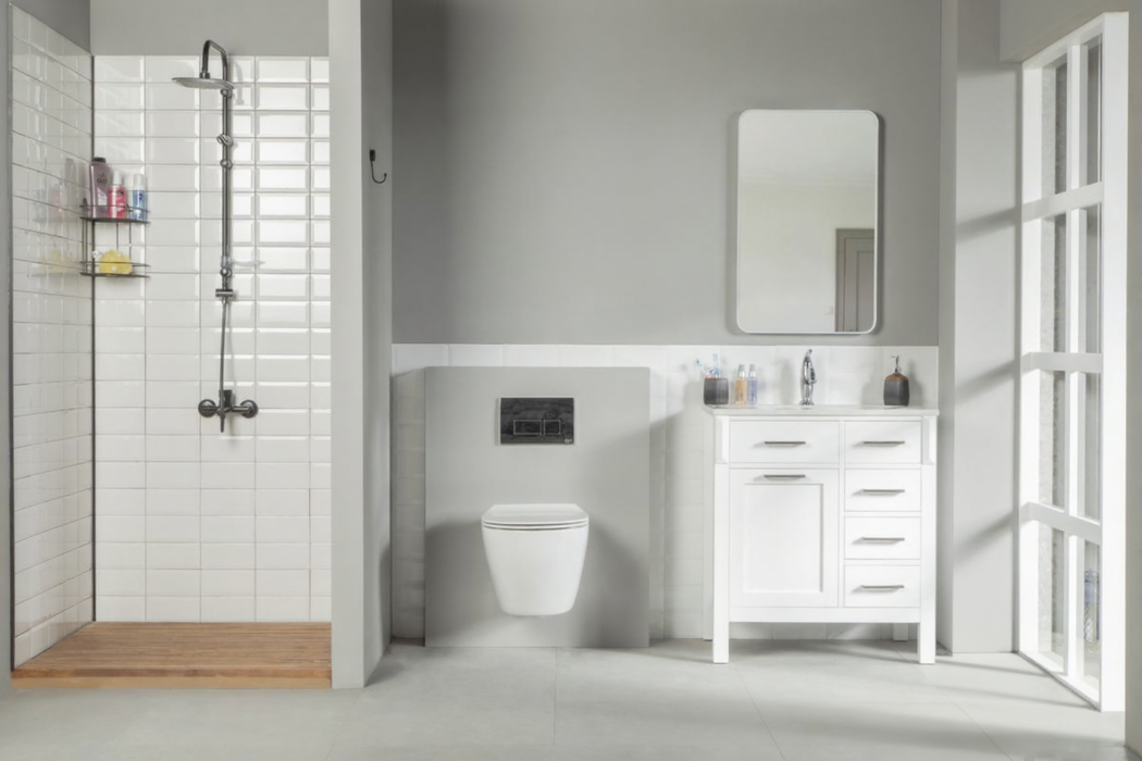 Fawna Wood White Bathroom Vanity White 2