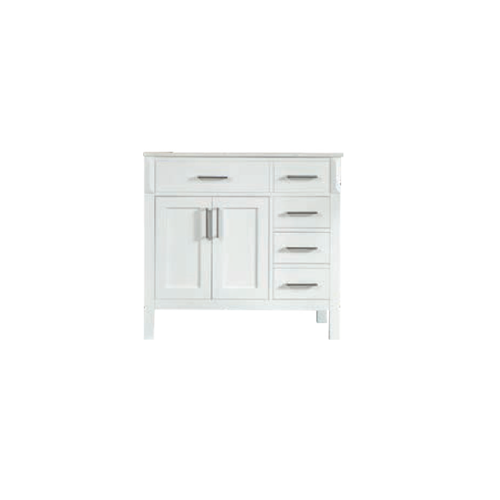 Fawna Wood White Bathroom Vanity White 1