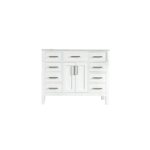 Fawna Wood White Bathroom Vanity White 1