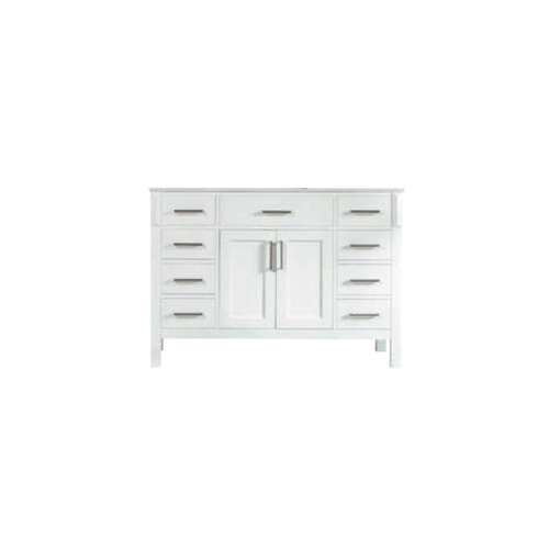 Fawna Wood White Bathroom Vanity White 1