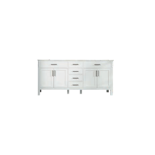 Fawna Wood White Bathroom Vanity White 1