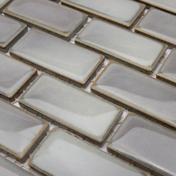 Hudson Porcelain Subway Grey Eye Mosaic Glossy 8