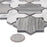 Llama Porcelain Silver Smoke Mosaic Matte 7