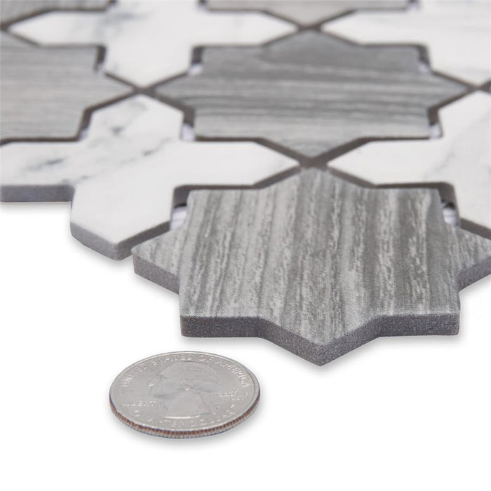 Llama Porcelain Silver Smoke Mosaic Matte 7