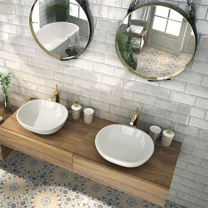 Camden Ceramic Grey Tile Glossy 2