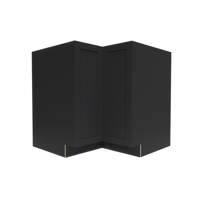 Single Shaker Wood Espresso Corner Lazy Susan Base Cabinet Matte 1