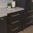 Radial Reign Aluminum Modern Brushed Gold Cabinet Pull Modern Brushed Gold 6