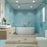 Monocolor Ceramic Celeste Tile Matte 2