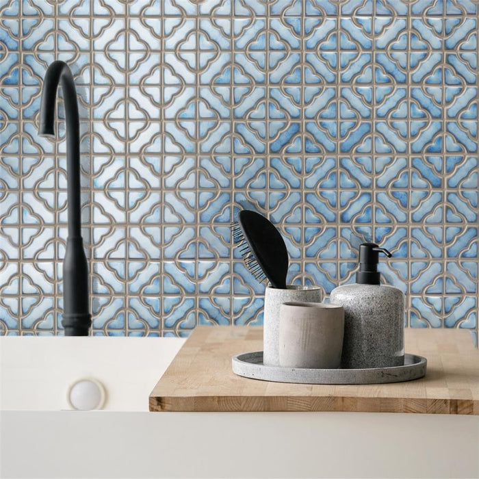 Hudson Porcelain Tower Marine Mosaic Glossy 2