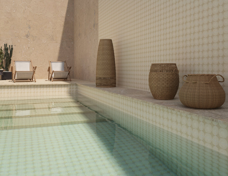 Native Porcelain Sand Deco Gombo Tile Matte 1