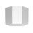 Manhattan Wood Snow White Diagonal Corner Wall Cabinet Gloss 1