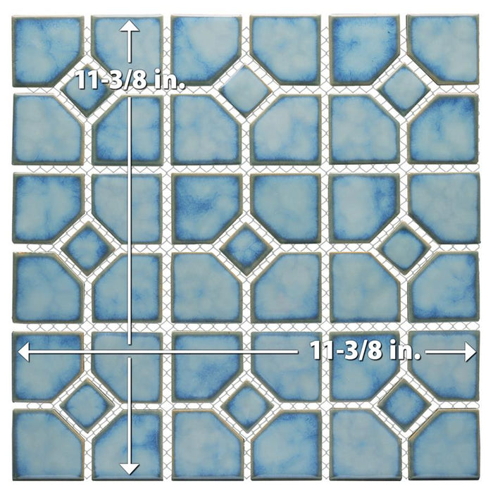 Hudson Porcelain Oxford Marine Mosaic Glossy 7