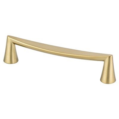 Domestic Bliss Zinc Modern Brushed Gold Cabinet Pull Modern Brushed Gold 1
