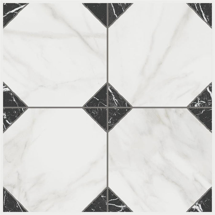 Merzoni Porcelain Yard Marquina Tile Matte 5