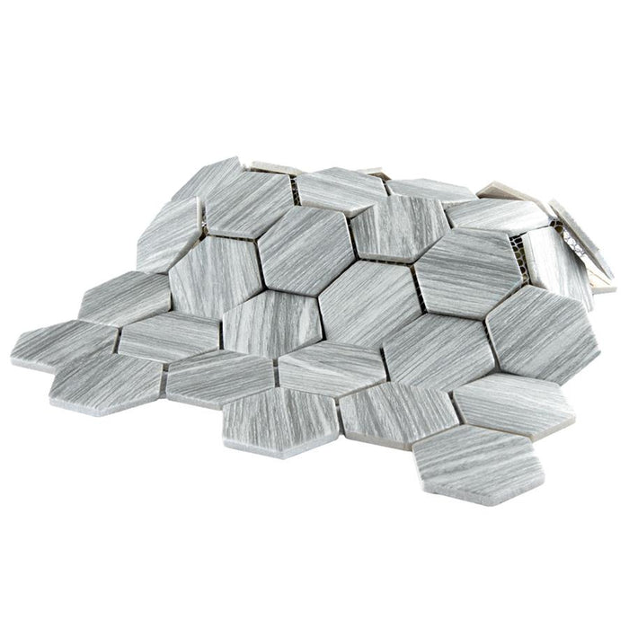 Llama Porcelain Silver Smoke Mosaic Matte 6