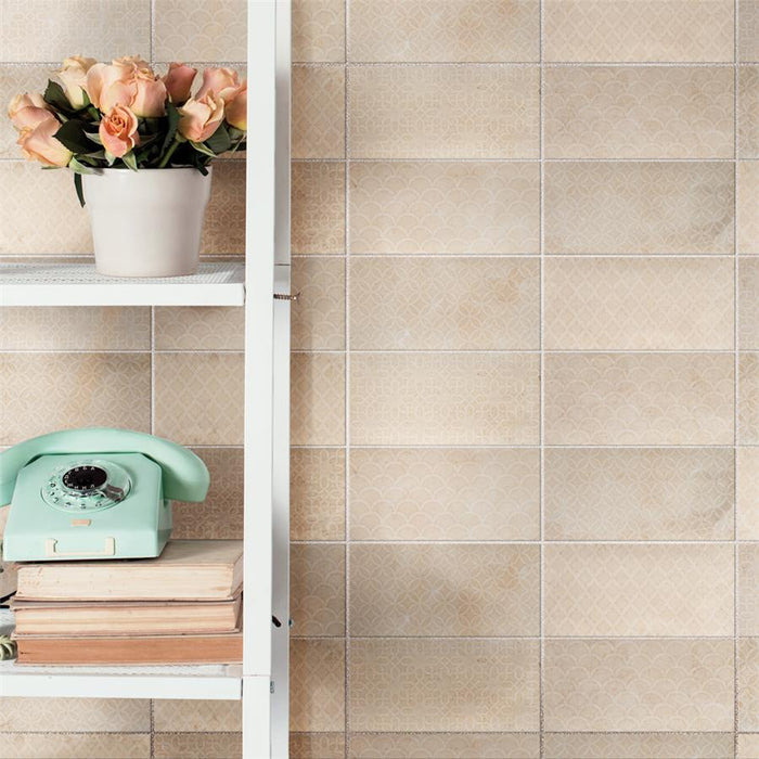 Camden Ceramic Decor Bone Tile Glossy 2