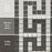 Gotham Porcelain Black and White T Border Mosaic Matte 4