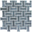 Cassis Porcelain Dog Bone Mosaic Matte 3