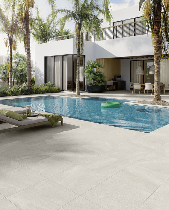 Boston Porcelain White Paver Matte 5