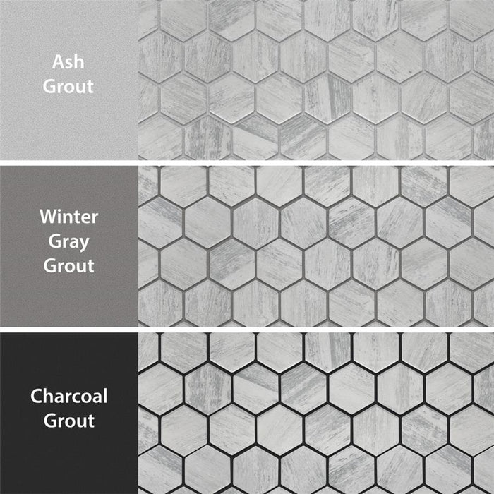 Cassis Porcelain White Mosaic Satin 4