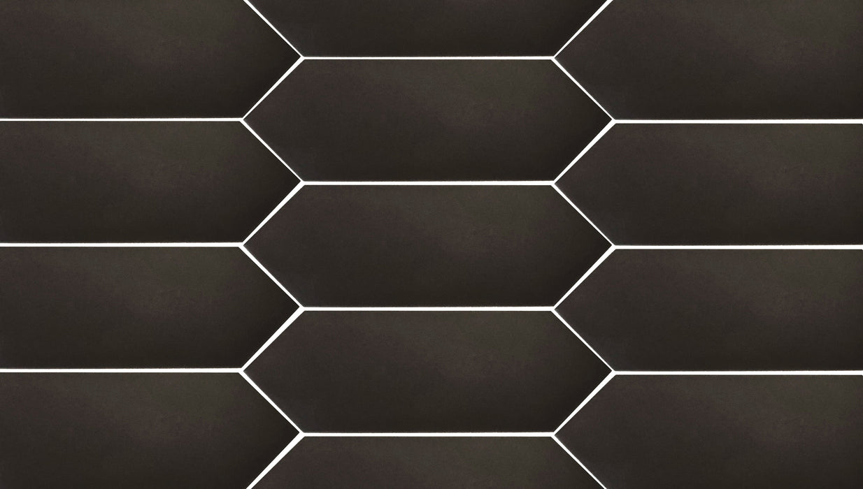 Picket Porcelain Black Tile Matte 2