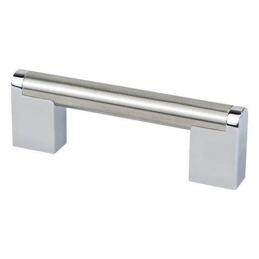 Studio Remix Stainless Steel Brushed Nickel and Polished Chrome Cabinet Pull Brushed Nickel / Polished Chrome 1