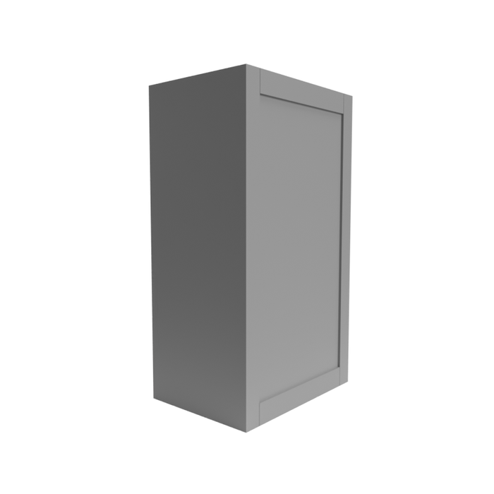 Single Shaker Wood Grey Wall Cabinet Matte 1
