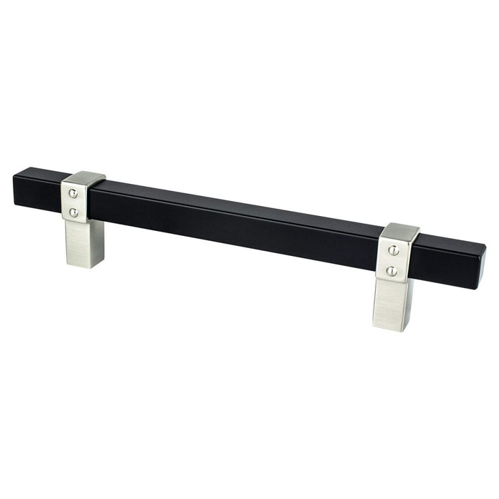 Rivet Rebel Aluminum Matte Black and Brushed Nickel Cabinet Pull Matte Black / Brushed Nickel 2
