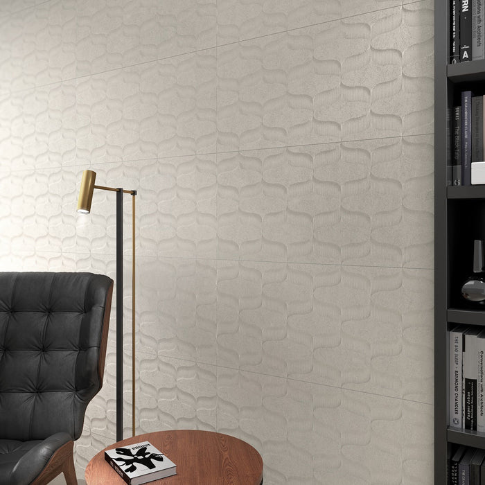 QStone Porcelain Decor Ivory Tile Matte 2