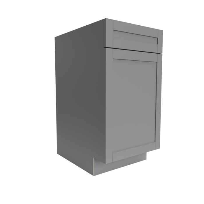 Single Shaker Wood Grey Base Cabinet Matte 1