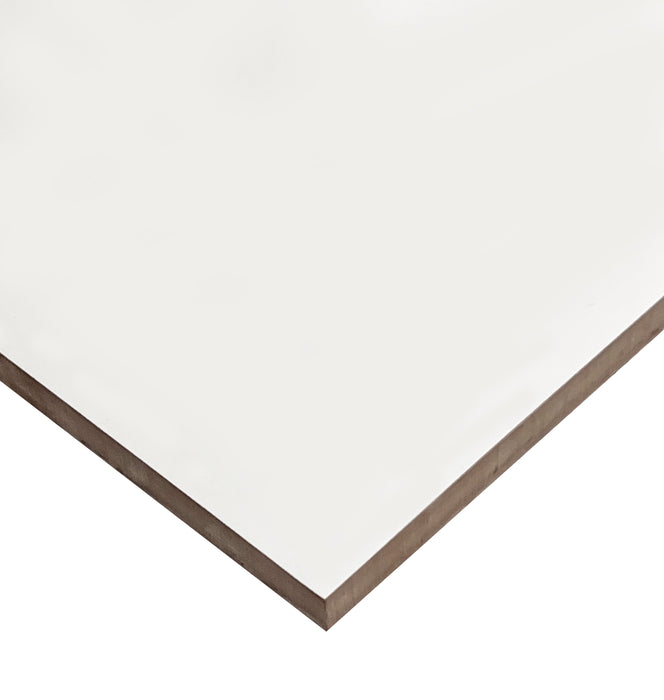 Super White Porcelain White Tile Polished 4