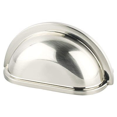 Traditional Advantage Three Zinc Brushed Nickel Cabinet Pull Brushed Nickel 1