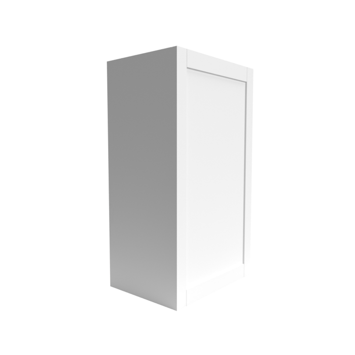 Single Shaker Wood White Wall Cabinet Matte 1