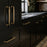 Cannelee Zinc Modern Brushed Gold Appliance Pull Modern Brushed Gold 2