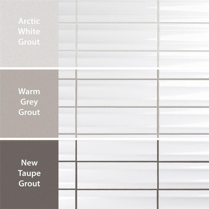 Crown Ceramic Maori White Tile Glossy 4