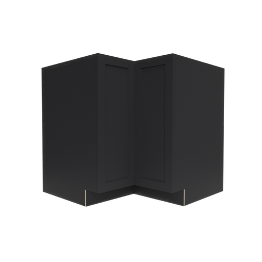 Single Shaker Wood Espresso Corner Lazy Susan Base Cabinet Matte 1
