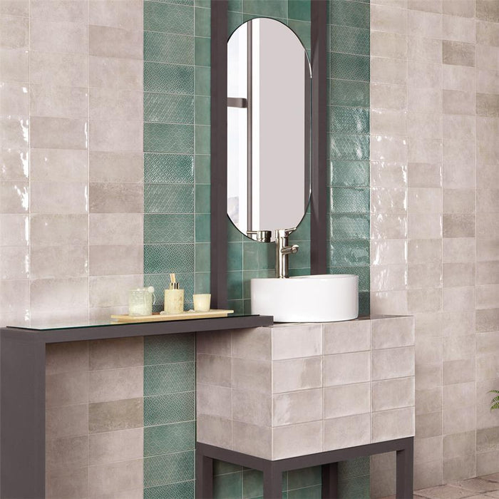 Camden Ceramic Bone Tile Glossy 7