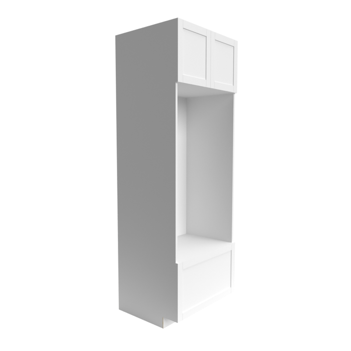 Single Shaker Wood White Oven Cabinet Matte 1