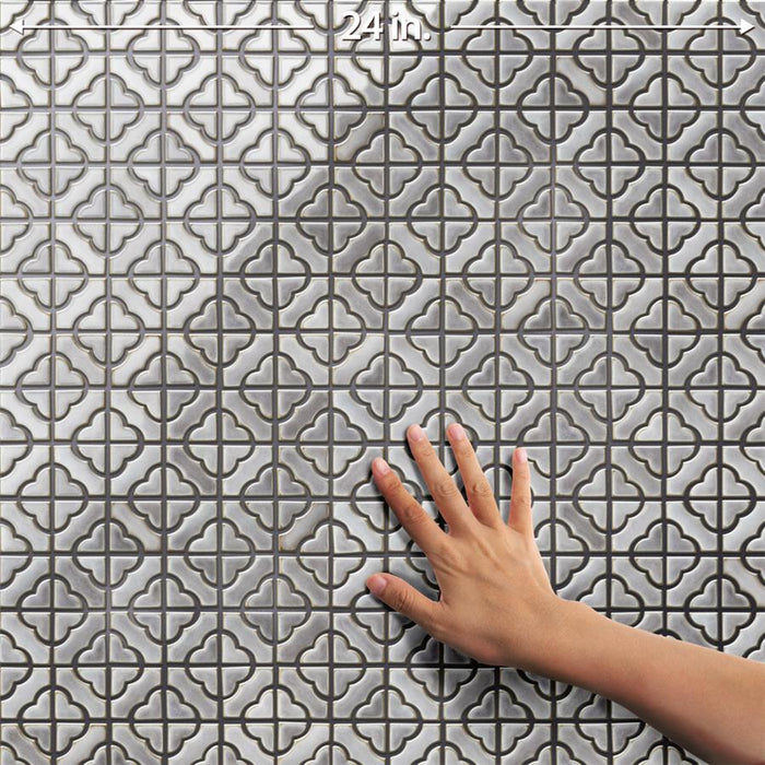Hudson Porcelain Tower Grey Eye Mosaic Glossy 5