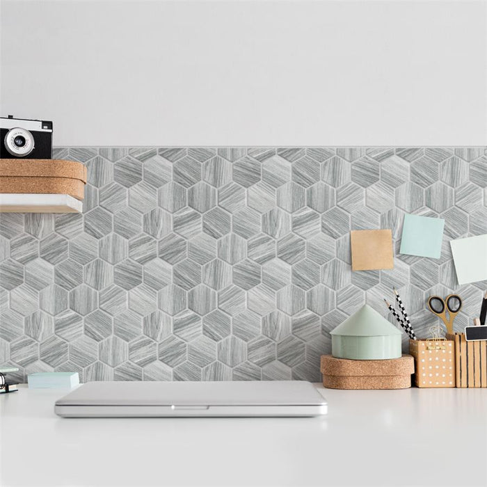 Llama Porcelain Silver Smoke Mosaic Matte 7
