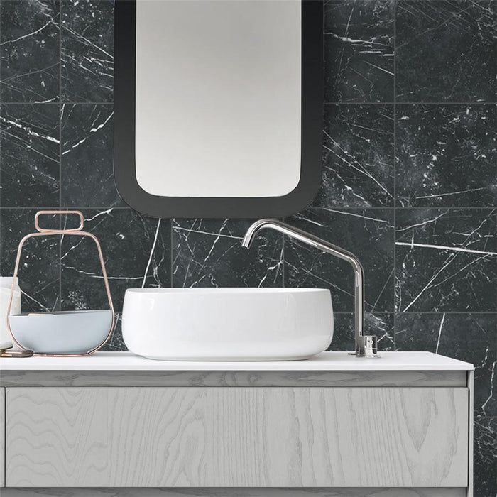 Timeless Porcelain Marquina Tile Matte 6