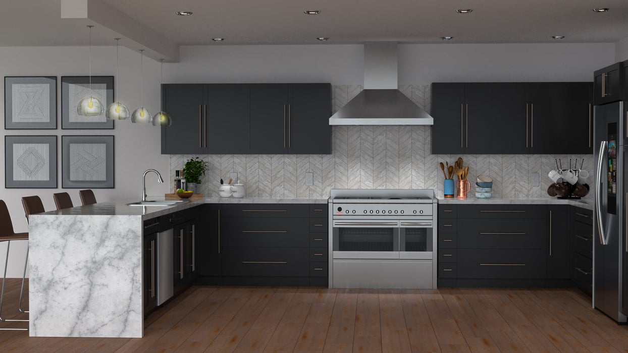 Single Shaker Wood Espresso Wall Cabinet Matte 2