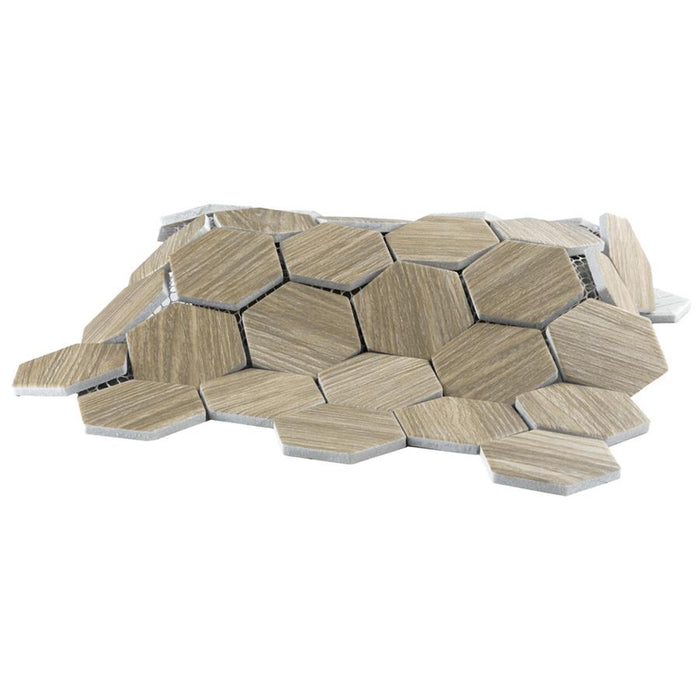 Llama Porcelain Noce Mosaic Matte 6
