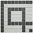 Gotham Porcelain Black and White Corner Mosaic Matte 3