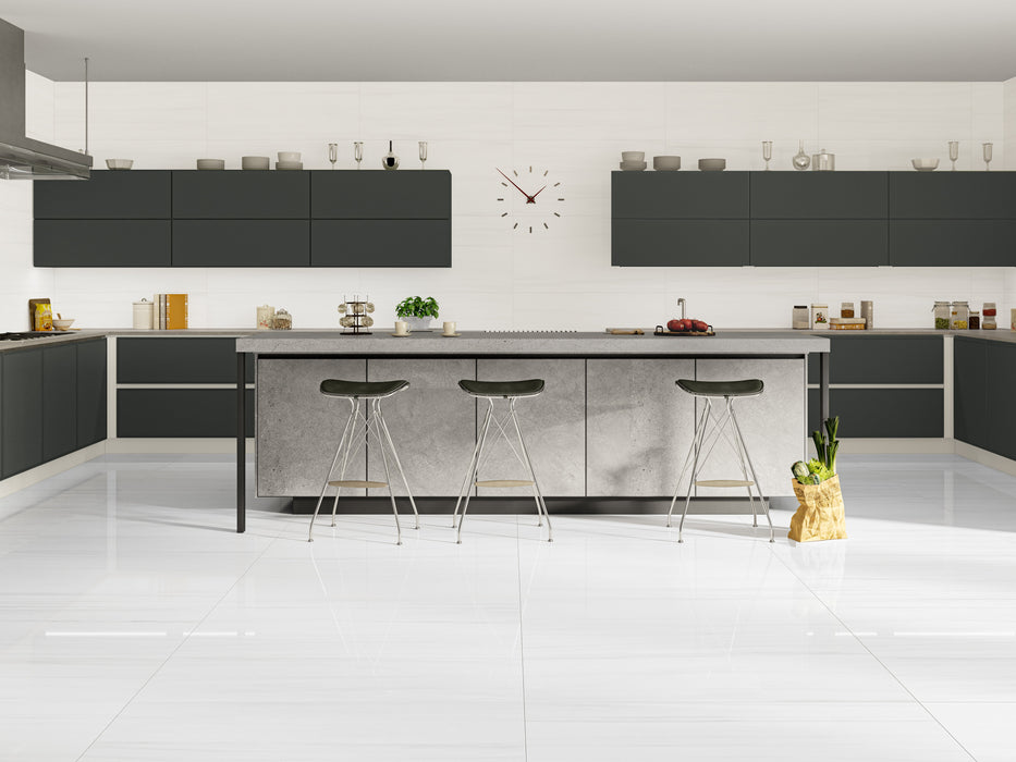 Eco Luxe Porcelain Bianco Covelano Tile Polished 3