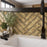 Gaudi Porcelain Gold Brick Tile Glossy 6