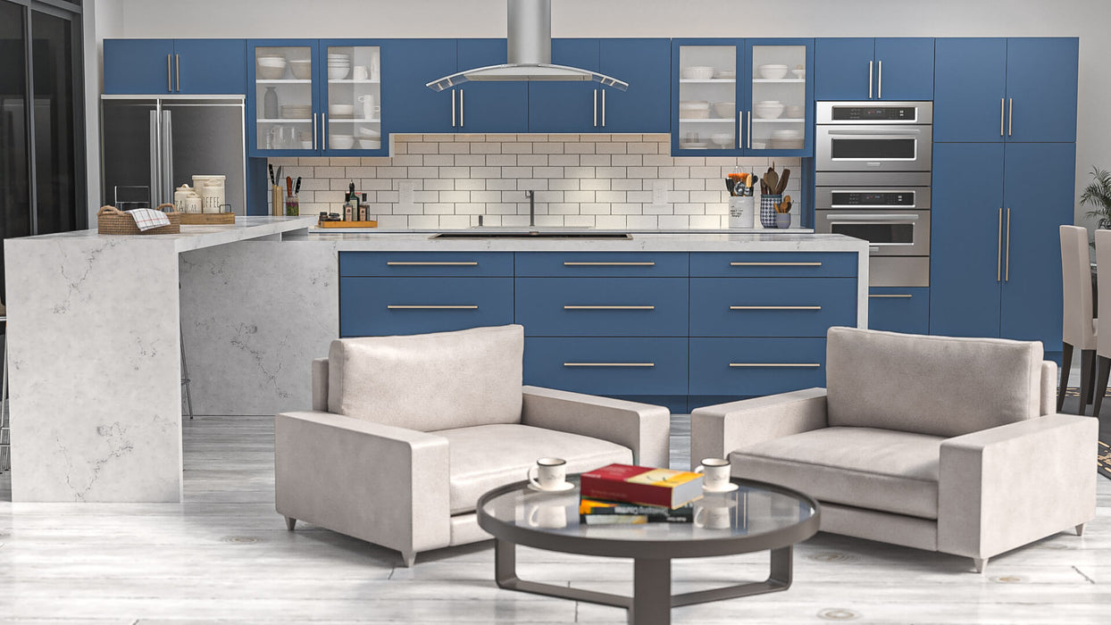Manhattan Wood Cobalt Blue Base Cabinet Matte 2