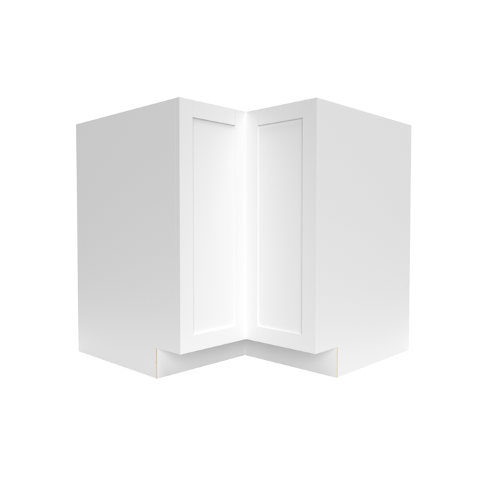 Single Shaker Wood White Corner Lazy Susan Base Cabinet Matte 1